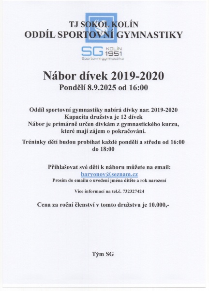 Nábor dívky