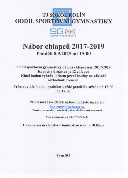Nábor kluci