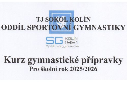 Gymnastická přípravka na rok 2025/2026