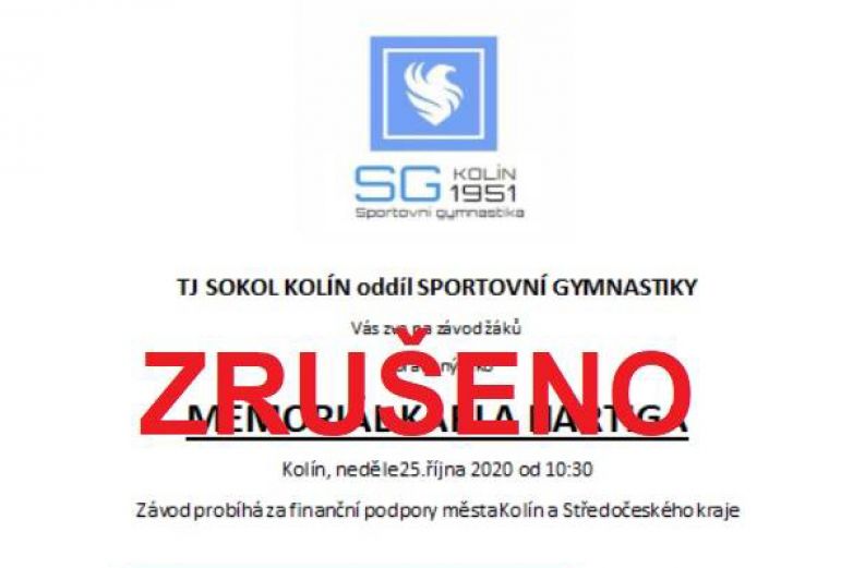 Memoriál Karla Hartiga 2020 ZRUŠEN